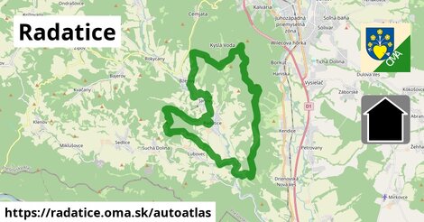 ikona Mapa autoatlas v radatice