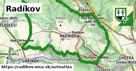 ikona Mapa autoatlas v radikov