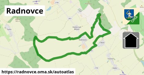 ikona Mapa autoatlas v radnovce