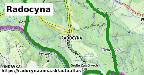 ikona Mapa autoatlas v radocyna