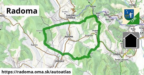 ikona Mapa autoatlas v radoma