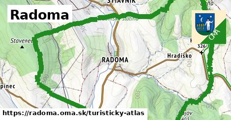 ikona Turistická mapa turisticky-atlas v radoma