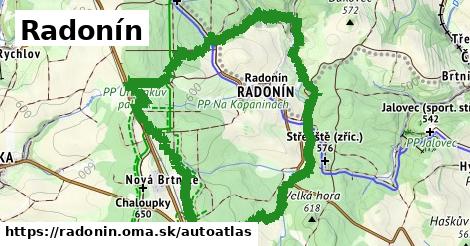 ikona Mapa autoatlas v radonin