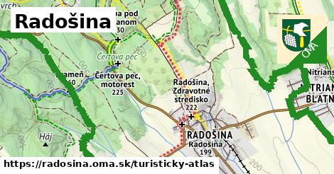 ikona Turistická mapa turisticky-atlas v radosina