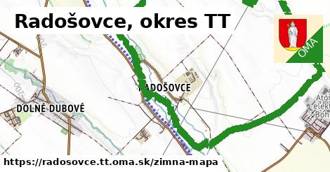 ikona Radošovce, okres TT: 0 m trás zimna-mapa v radosovce.tt