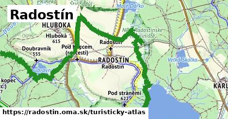 ikona Turistická mapa turisticky-atlas v radostin