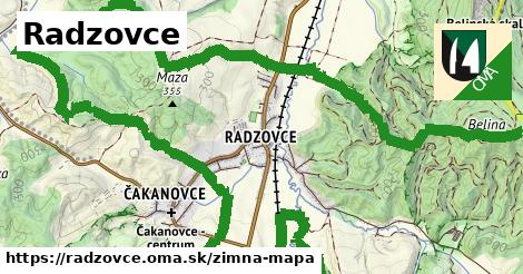 ikona Radzovce: 0 m trás zimna-mapa v radzovce