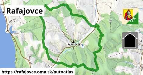 ikona Mapa autoatlas v rafajovce