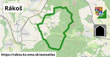 ikona Mapa autoatlas v rakos.ks