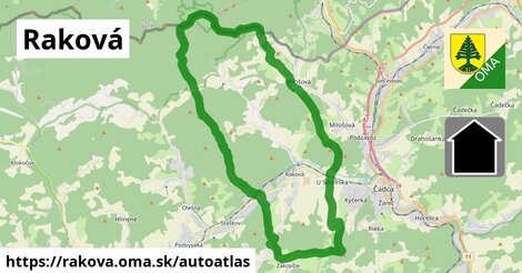 ikona Mapa autoatlas v rakova