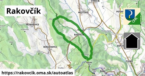 ikona Mapa autoatlas v rakovcik