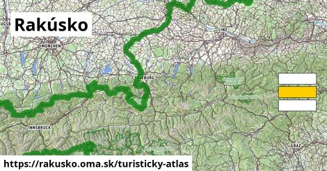 ikona Turistická mapa turisticky-atlas v rakusko