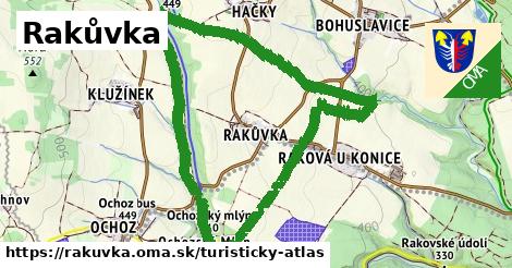 ikona Turistická mapa turisticky-atlas v rakuvka