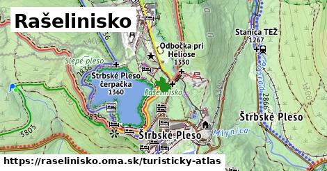 ikona Turistická mapa turisticky-atlas v raselinisko