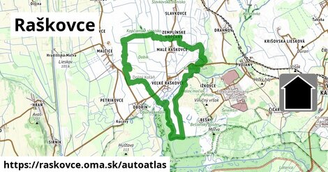 ikona Mapa autoatlas v raskovce