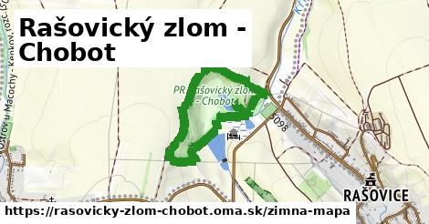 ikona Rašovický zlom - Chobot: 0 m trás zimna-mapa v rasovicky-zlom-chobot