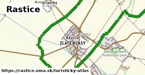 ikona Rastice: 2,6 km trás turisticky-atlas v rastice