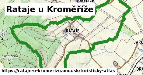 ikona Rataje u Kroměříže: 0 m trás turisticky-atlas v rataje-u-kromerize