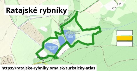 ikona Ratajské rybníky: 321 m trás turisticky-atlas v ratajske-rybniky