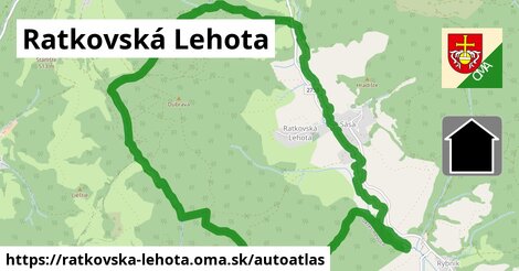 ikona Mapa autoatlas v ratkovska-lehota