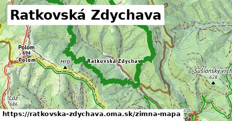 ikona Ratkovská Zdychava: 0 m trás zimna-mapa v ratkovska-zdychava