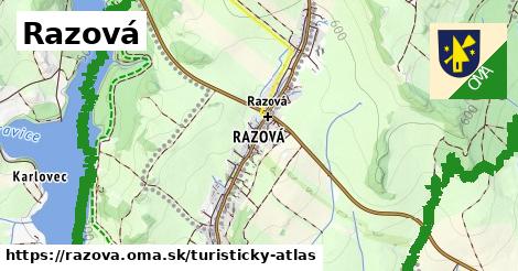 ikona Turistická mapa turisticky-atlas v razova