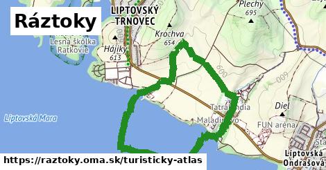 ikona Turistická mapa turisticky-atlas v raztoky