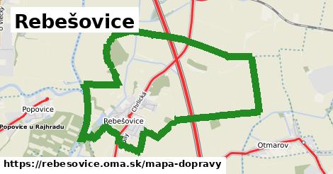 ikona Mapa dopravy mapa-dopravy v rebesovice