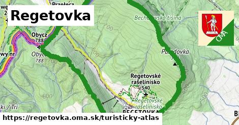 ikona Turistická mapa turisticky-atlas v regetovka