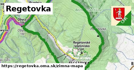 ikona Zimná mapa zimna-mapa v regetovka