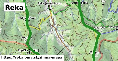 ikona Zimná mapa zimna-mapa v reka