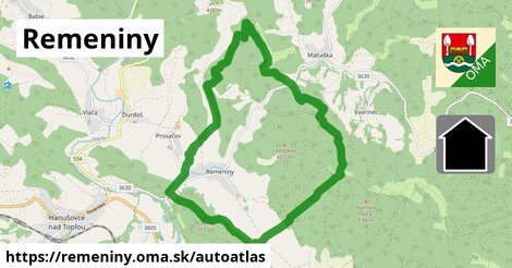 ikona Mapa autoatlas v remeniny