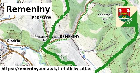 ikona Turistická mapa turisticky-atlas v remeniny