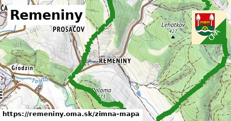 ikona Zimná mapa zimna-mapa v remeniny