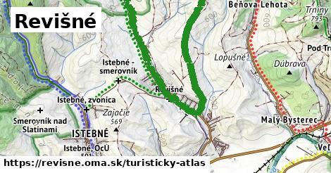 ikona Revišné: 0 m trás turisticky-atlas v revisne