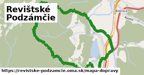 ikona Revištské Podzámčie: 2,7 km trás mapa-dopravy v revistske-podzamcie