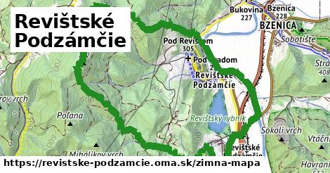 ikona Revištské Podzámčie: 0 m trás zimna-mapa v revistske-podzamcie