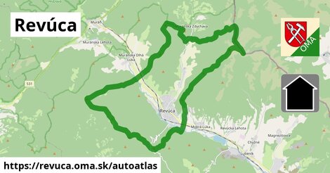 ikona Mapa autoatlas v revuca