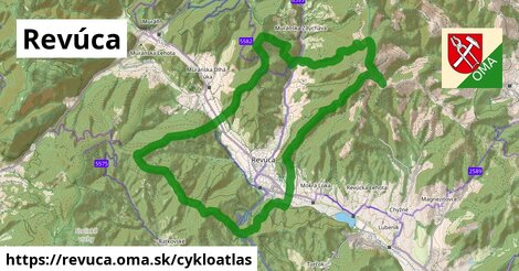 ikona Revúca: 27 km trás cykloatlas v revuca