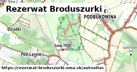 ikona Mapa autoatlas v rezerwat-broduszurki