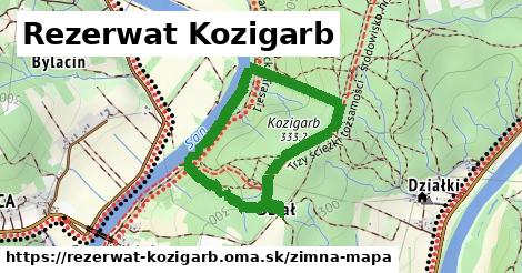 ikona Zimná mapa zimna-mapa v rezerwat-kozigarb