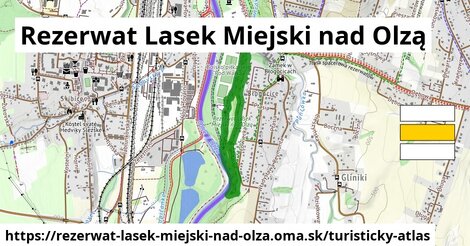 ikona Turistická mapa turisticky-atlas v rezerwat-lasek-miejski-nad-olza