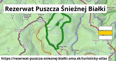 ikona Turistická mapa turisticky-atlas v rezerwat-puszcza-snieznej-bialki