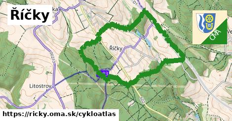 ikona Říčky: 5,0 km trás cykloatlas v ricky