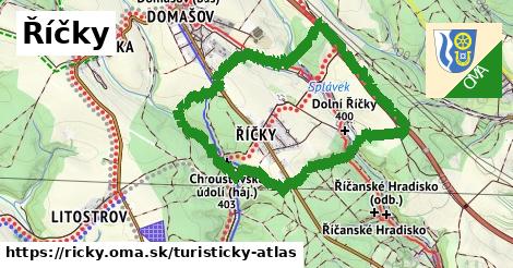 ikona Říčky: 0 m trás turisticky-atlas v ricky