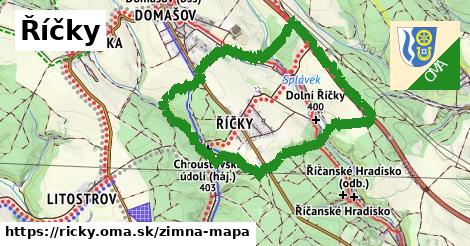 ikona Říčky: 0 m trás zimna-mapa v ricky