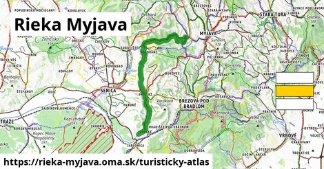 ikona Turistická mapa turisticky-atlas v rieka-myjava