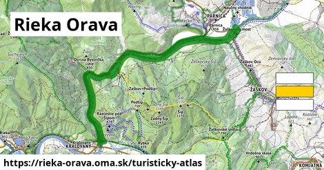 ikona Turistická mapa turisticky-atlas v rieka-orava