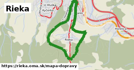 ikona Rieka: 4,8 km trás mapa-dopravy v rieka