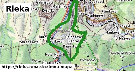 ikona Rieka: 0 m trás zimna-mapa v rieka